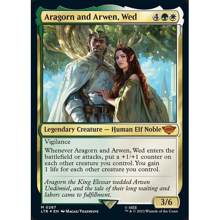 Aragorn and Arwen, Wed - Foil