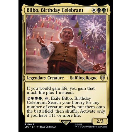 Bilbo, Birthday Celebrant