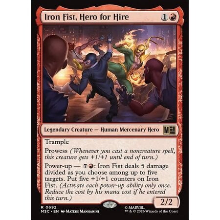 Iron Fist, Hero for Hire - Foil