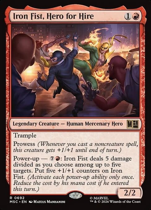 Iron Fist, Hero for Hire - Foil
