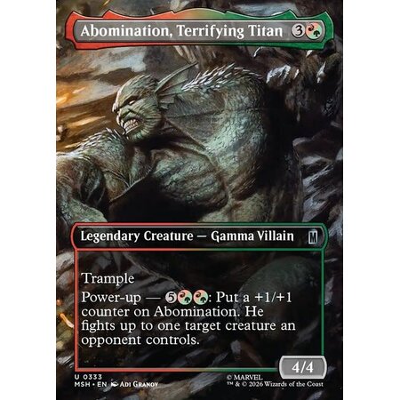Abomination, Terrifying Titan - Foil