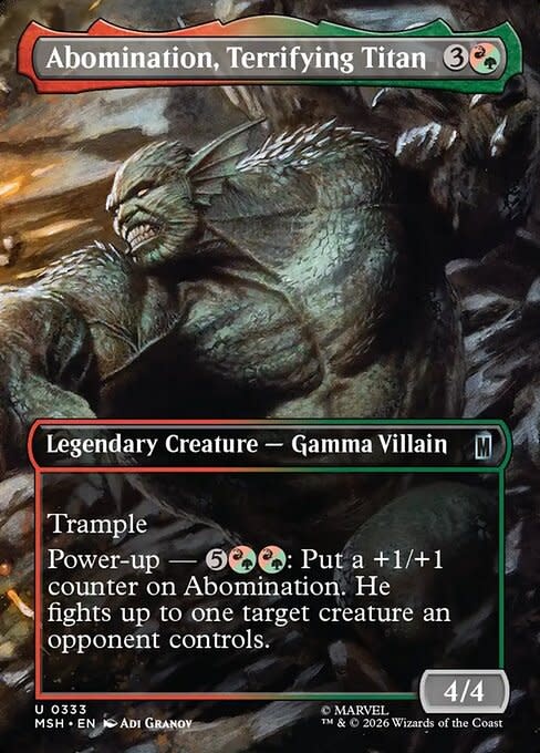 Abomination, Terrifying Titan - Foil