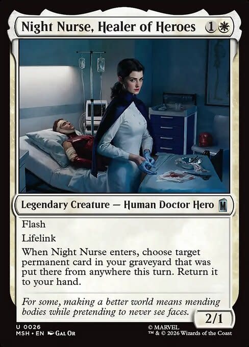 Night Nurse, Healer of Heroes - Foil