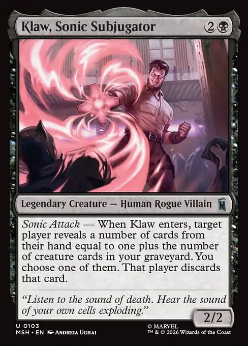 Klaw, Sonic Subjugator - Foil