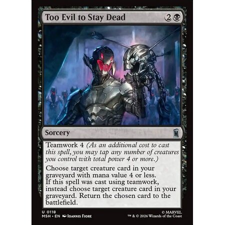 Too Evil to Stay Dead - Foil