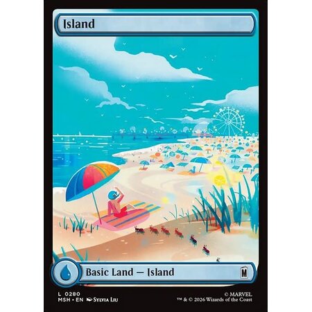 Island (280) Full Art - Foil