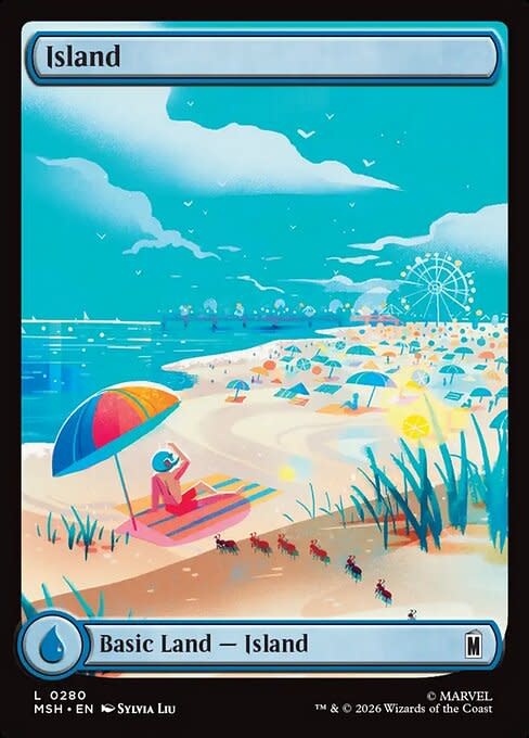 Island (280) Full Art - Foil