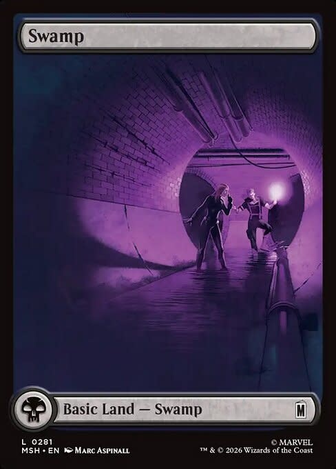 Swamp (281) Full Art - Foil