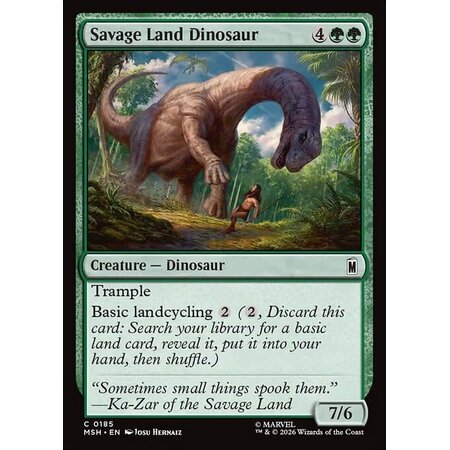 Savage Land Dinosaur - Foil
