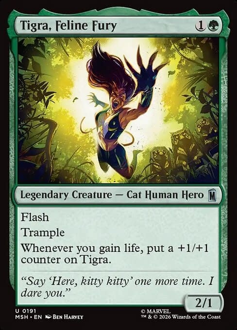 Tigra, Feline Fury - Foil