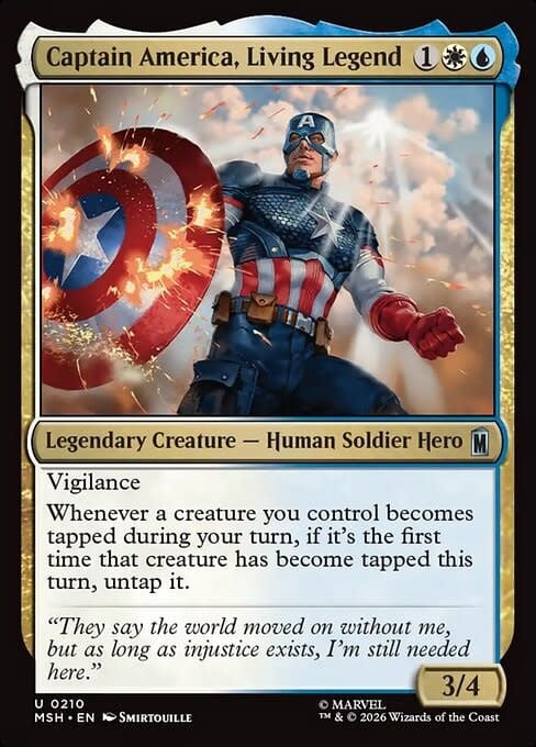 Captain America, Living Legend - Foil