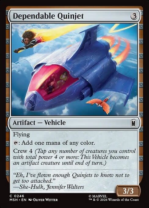 Dependable Quinjet - Foil