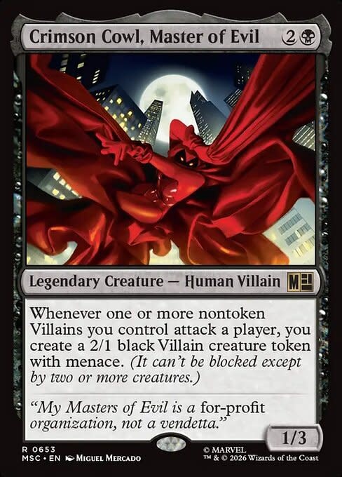 Crimson Cowl, Master of Evil - Foil