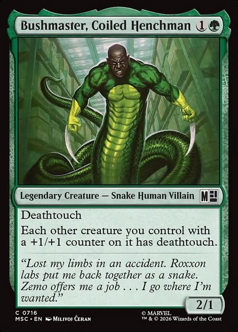 Bushmaster, Coiled Henchman - Foil