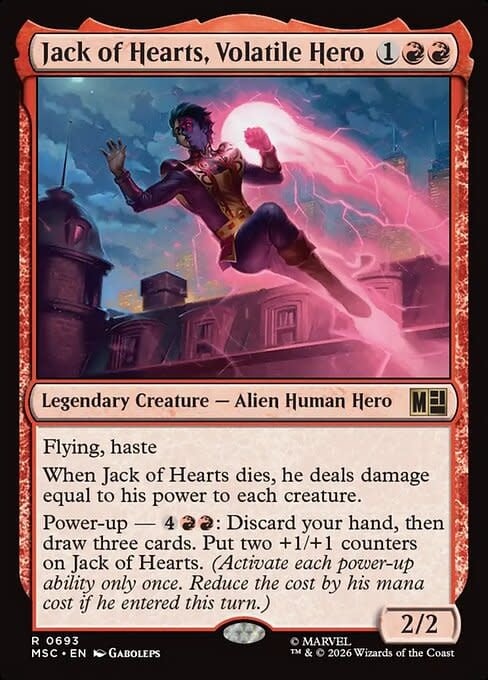 Jack of Hearts, Volatile Hero - Foil