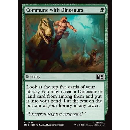 Commune with Dinosaurs - Foil