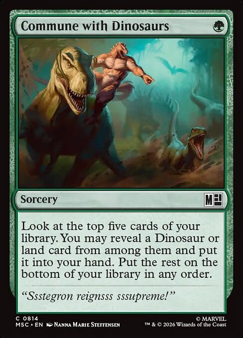 Commune with Dinosaurs - Foil