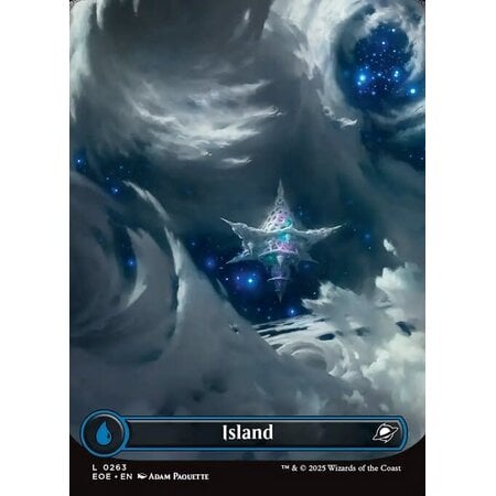 Island (263) Full Art - Foil