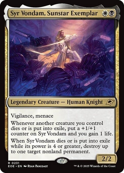 Syr Vondam, Sunstar Exemplar - Foil