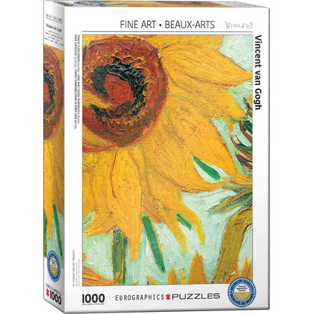 1000 - Twelve Sunflowers (Detail) (Van Gogh)