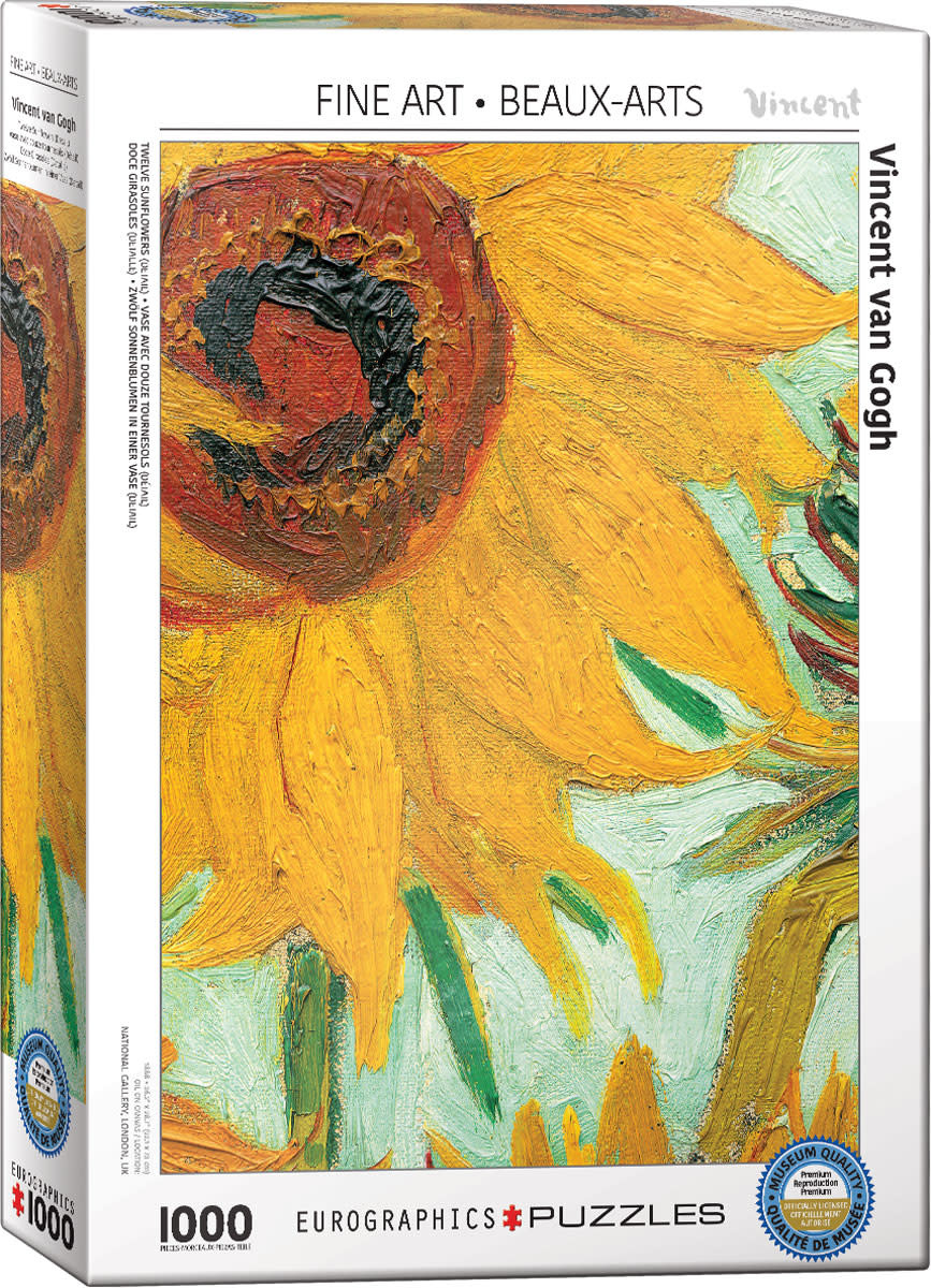 1000 - Twelve Sunflowers (Detail) (Van Gogh)