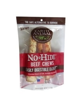 Earth Animal Earth Animal No-Hide Beef Chews, Medium 7" - 2 pack