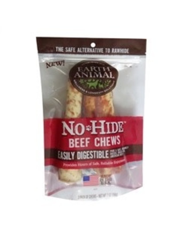 Earth Animal Earth Animal No-Hide Beef Chews, Medium 7" - 2 pack