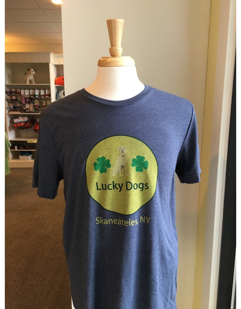 Lucky Dogs Logo t-shirt - heather navy