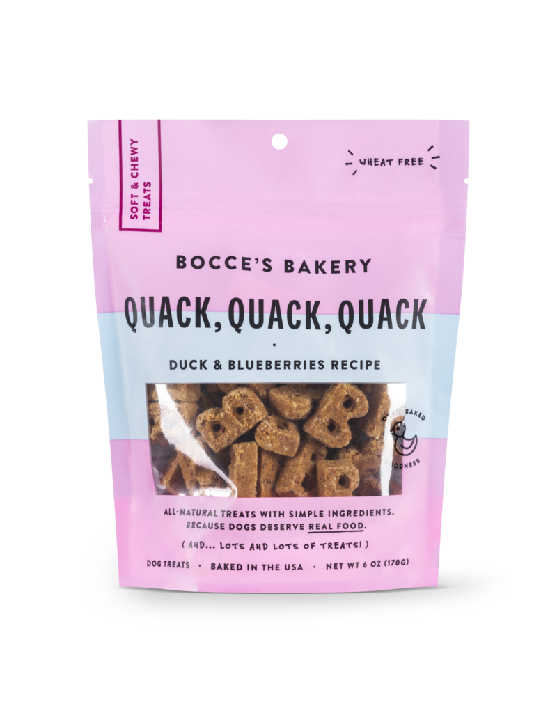 Bocce's Bakery Bocce's Bakery Soft & Chewy: Quack Quack Quack 6oz