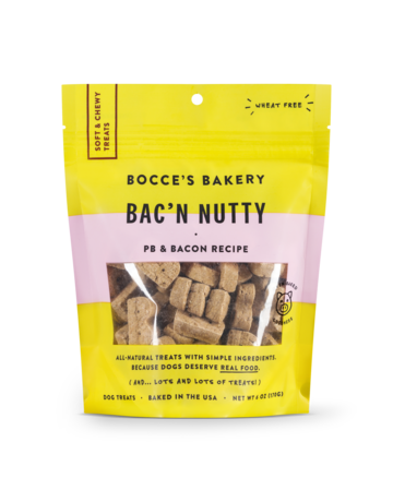 Bocce's Bakery Bocce's Bakery Soft & Chewy: Bac'N Nutty 6oz