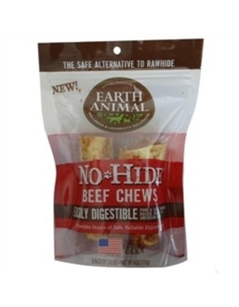 Earth Animal No-Hide Beef Chews 4" - 2 Pack