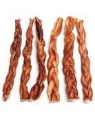 Tuesday's Natural Dog Company Bully Stick odor-free - thick Braided 12"