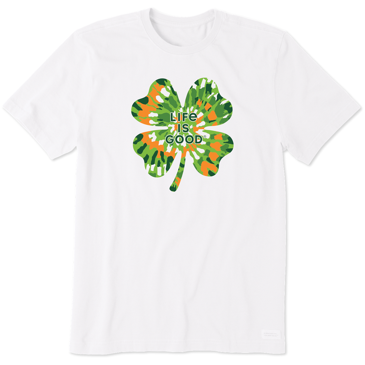 Life Is Good LIG Tie-Dye Shamrock t 