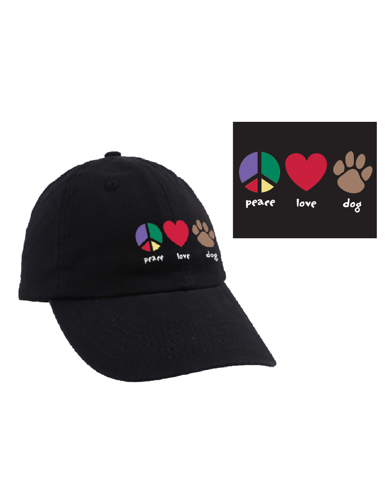 Peace Love Dog cap