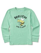 Life Is Good KIDS LIG Beelive LS t-shirt - spearmint green