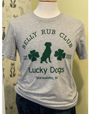 Belly Rub Club t-shirt - athletic grey