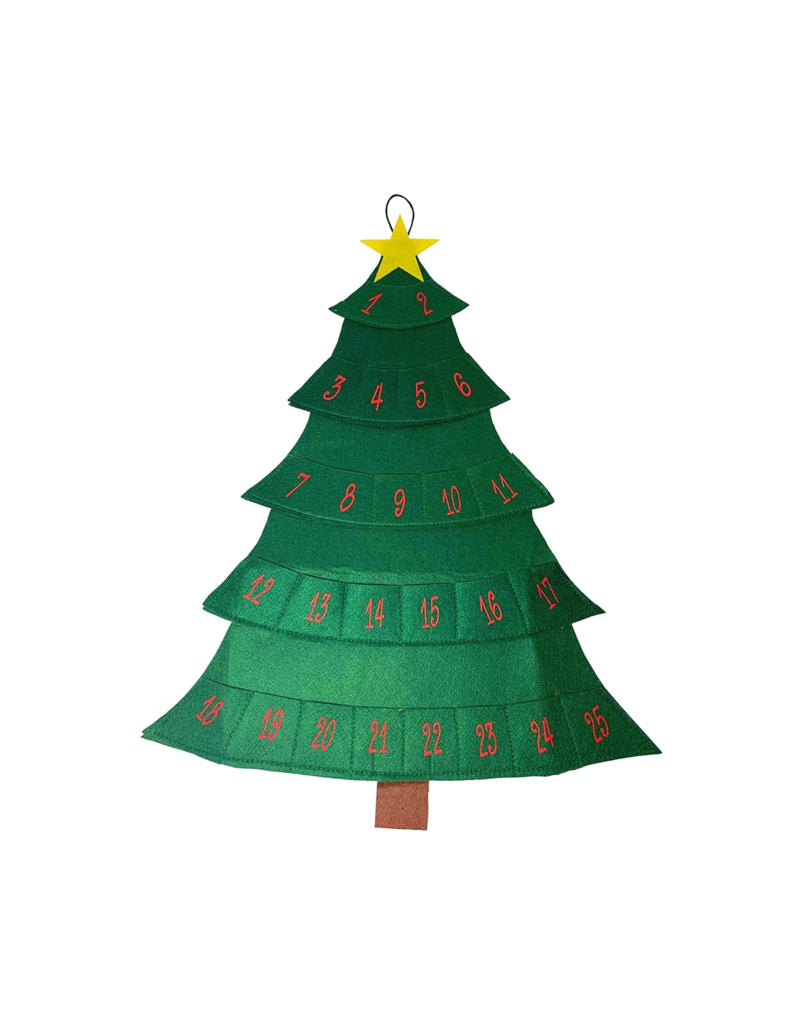 Middle Designs Felt Christmas Tree Advent Calendar