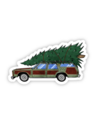 Big Moods decal - tree on station wagon