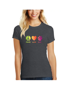 WOS Peace Love Dog t-shirt