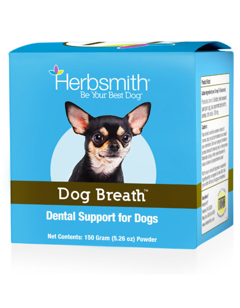 Herbsmith Dog Breath Dental Support for Dogs powder