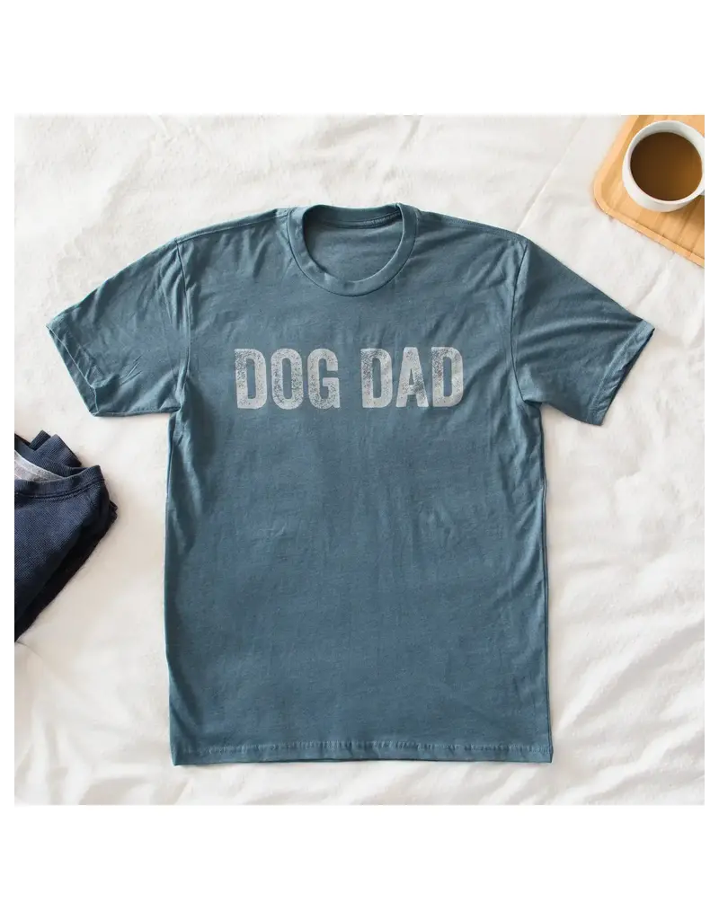 Take it "N" Leave It Dog Dad t-shirt - steel blue