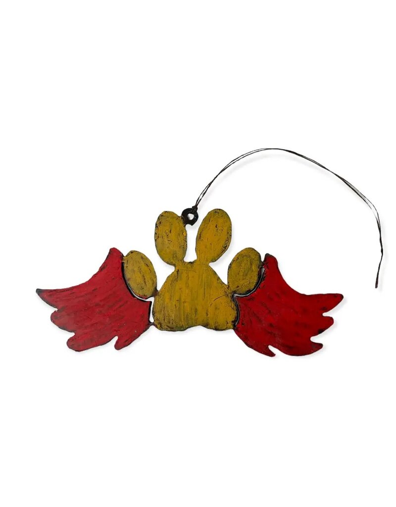 Whimsies Paw Wings metal ornament (assorted colors)