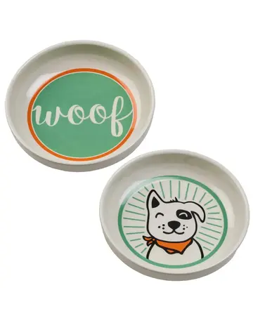 Speckle & Spot by Ore' Originals Lucky Dog bowl set