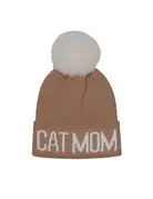 Hatphile CAT MOM Pompom Knit Hat