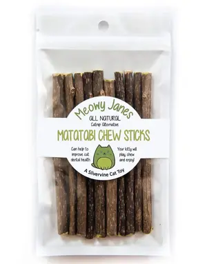 Meowy Janes Meowy Janes Matatabi Chew Sticks - catnip alternative