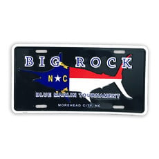 Big Rock NC Flag Silhouette License Plate