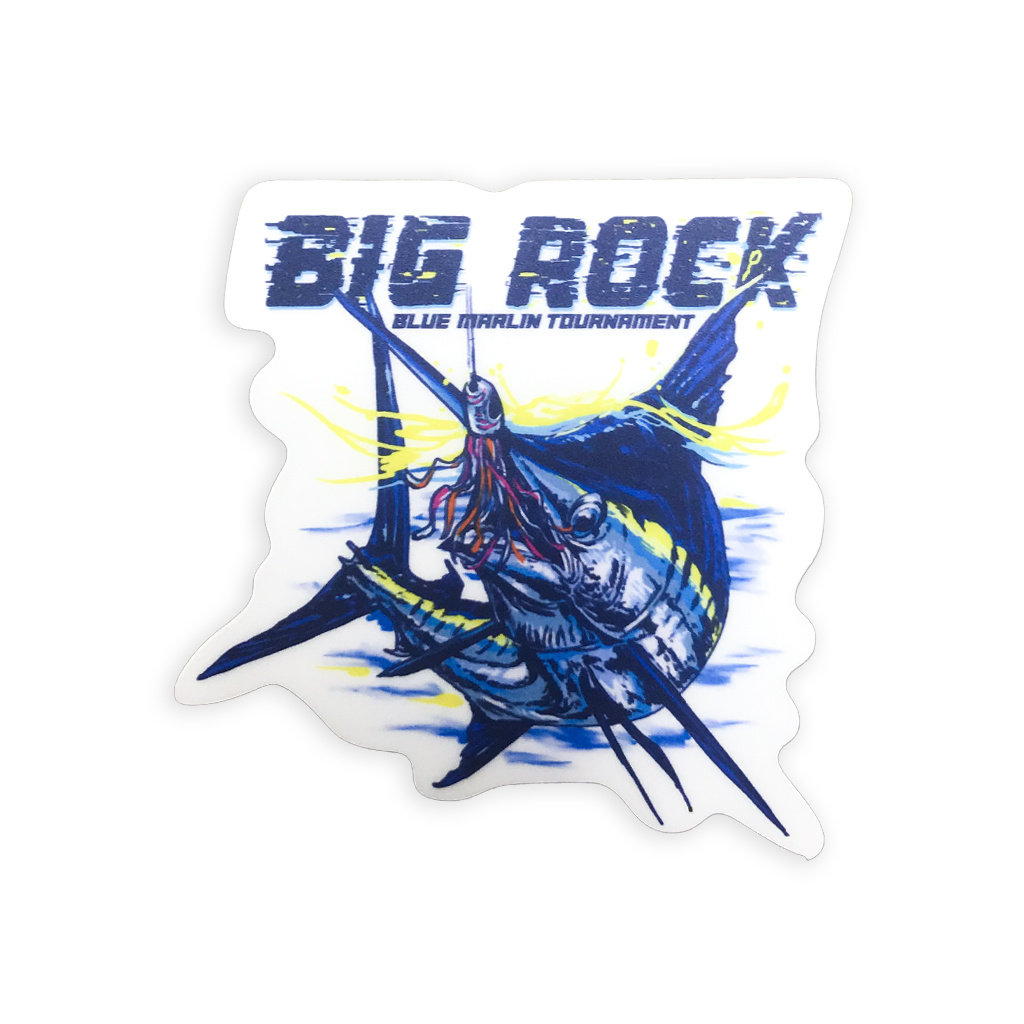 Big Rock Blue with Lure Sticker