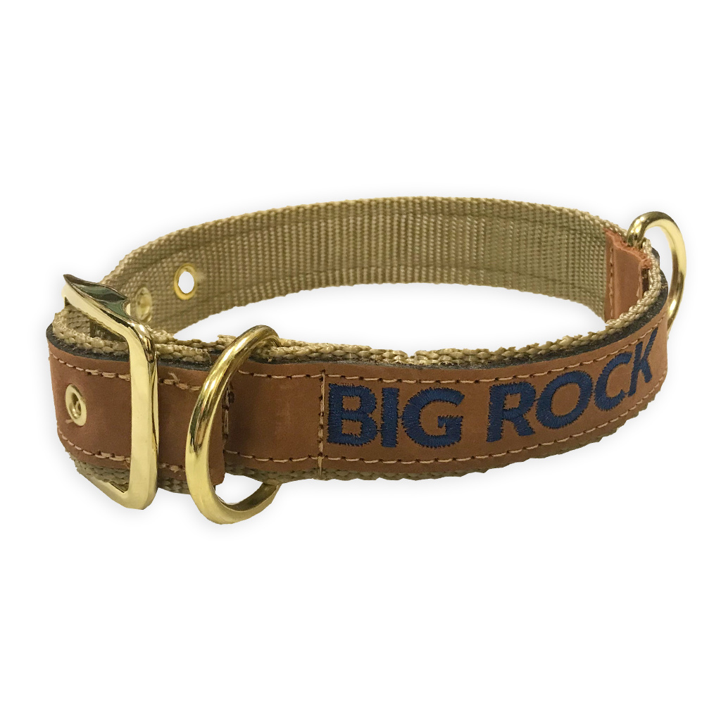 Big Rock Leather Dog Collar The Big Rock Store