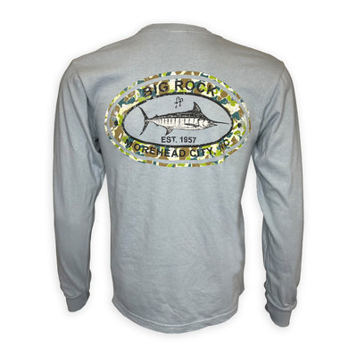 Big Rock Camo Marlin Oval Long Sleeve T-Shirt