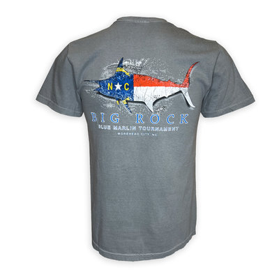 Big Rock NC Flag Silhouette Short Sleeve T-Shirt (8 Colors)